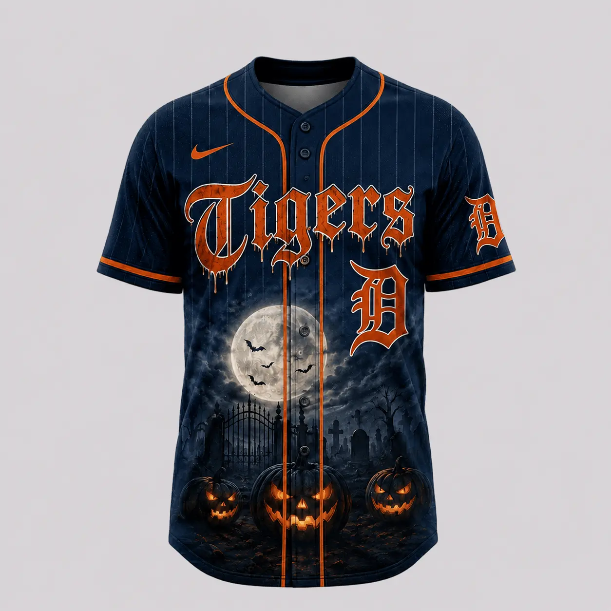 Detroit Tigers | Premium MLB Michael Myers Halloween Baseball Jersey - Image 2