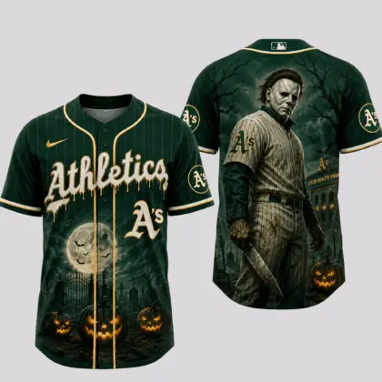 Athletics | Premium MLB Michael Myers Halloween Baseball Jersey