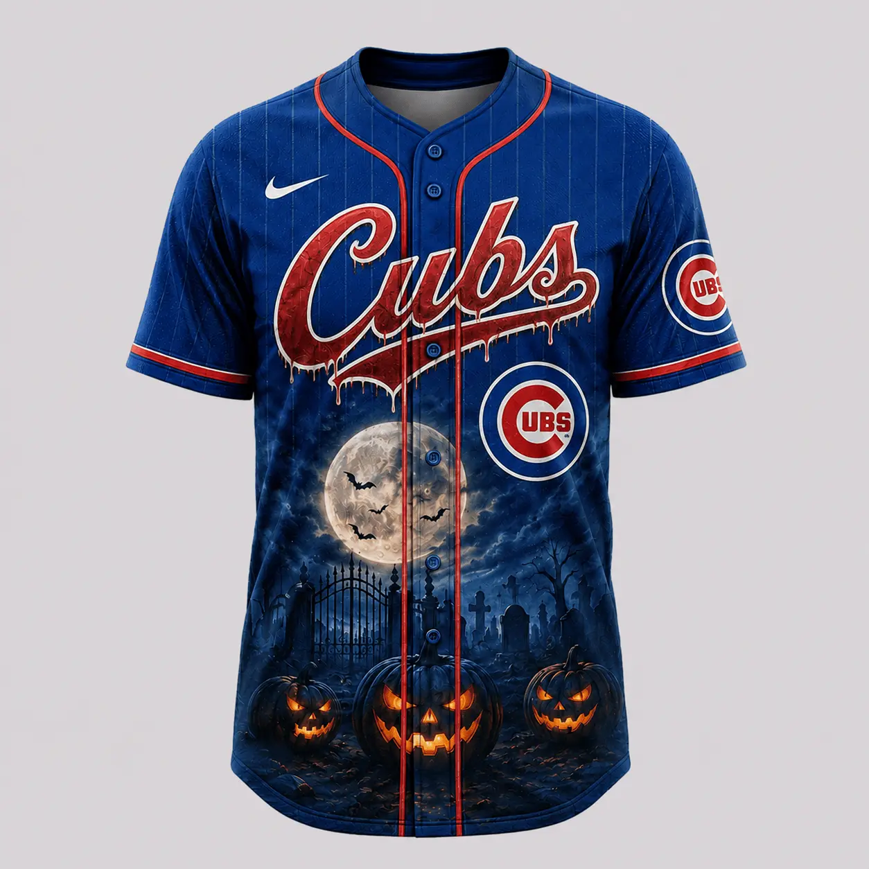 Chicago Cubs | Premium MLB Michael Myers Halloween Baseball Jersey - Image 2