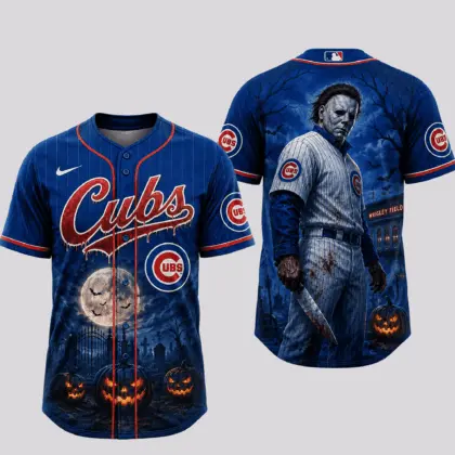 Chicago Cubs | Premium MLB Michael Myers Halloween Baseball Jersey