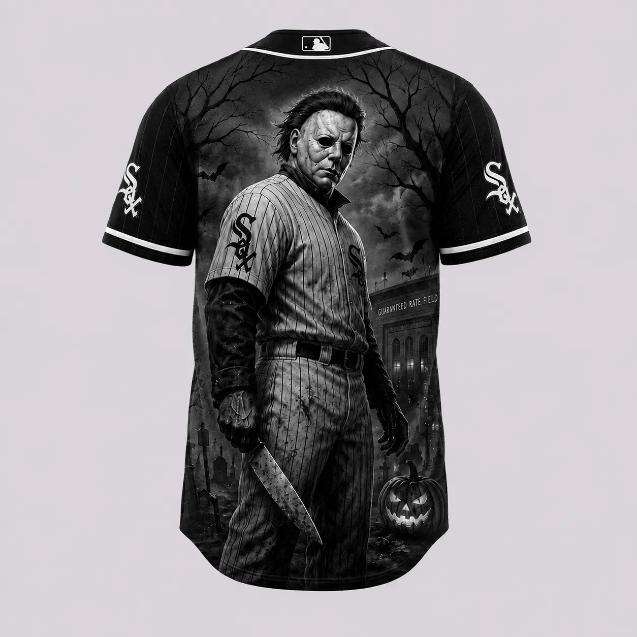 Chicago White Sox | Premium MLB Michael Myers Halloween Baseball Jersey - Image 3