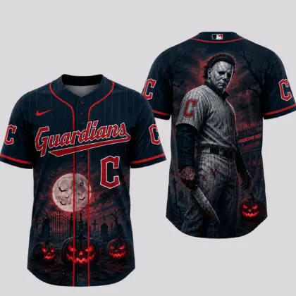 Cleveland Guardians | Premium MLB Michael Myers Halloween Baseball Jersey