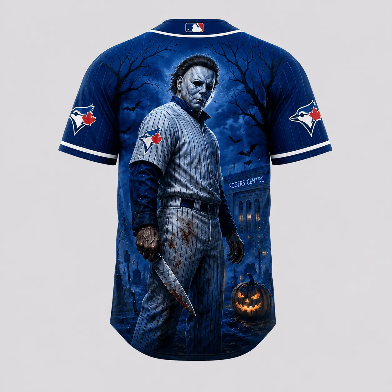 Toronto Blue Jays | Premium MLB Michael Myers Halloween Baseball Jersey - Image 3