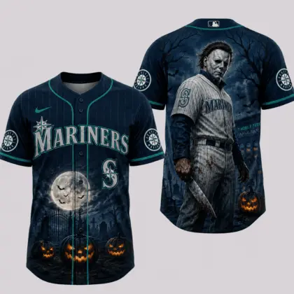 Seattle Mariners | Premium MLB Michael Myers Halloween Baseball Jersey
