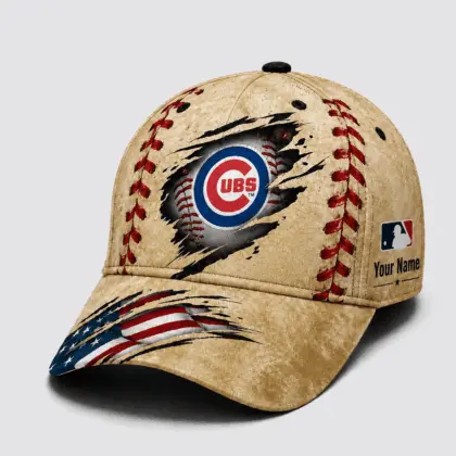 Chicago Cubs | Premium MLB Patriot Stitch Baseball Cap