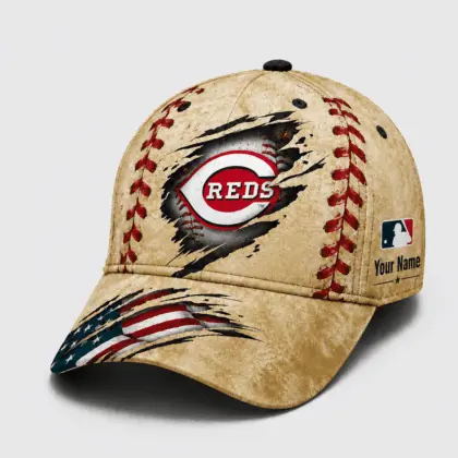 Cincinnati Reds | Premium MLB Patriot Stitch Baseball Cap