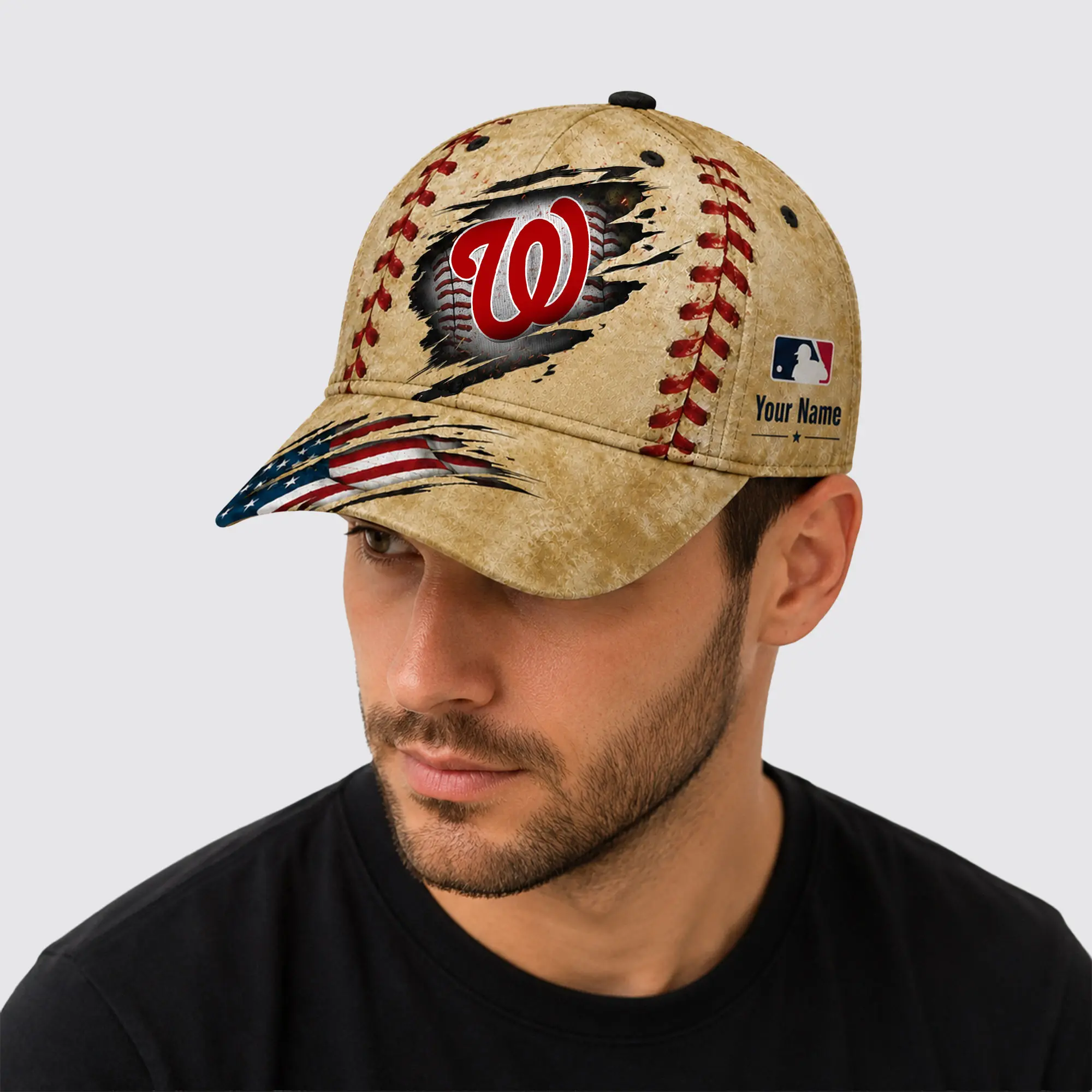 Washington Nationals | Premium MLB Patriot Stitch Baseball Cap - Image 3