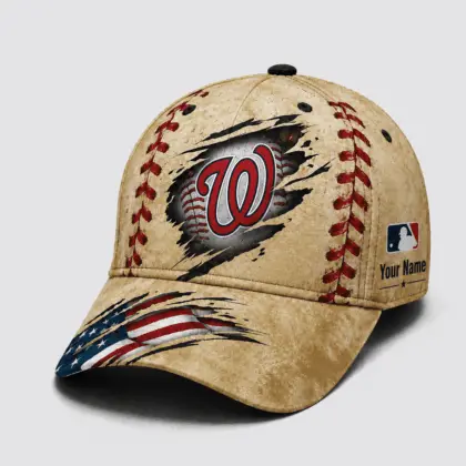 Washington Nationals | Premium MLB Patriot Stitch Baseball Cap