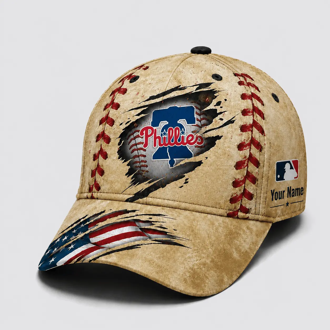 Philadelphia Phillies | Premium MLB Patriot Stitch Baseball Cap