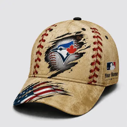 Toronto Blue Jays | Premium MLB Patriot Stitch Baseball Cap