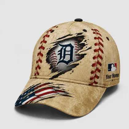 Detroit Tigers | Premium MLB Patriot Stitch Baseball Cap