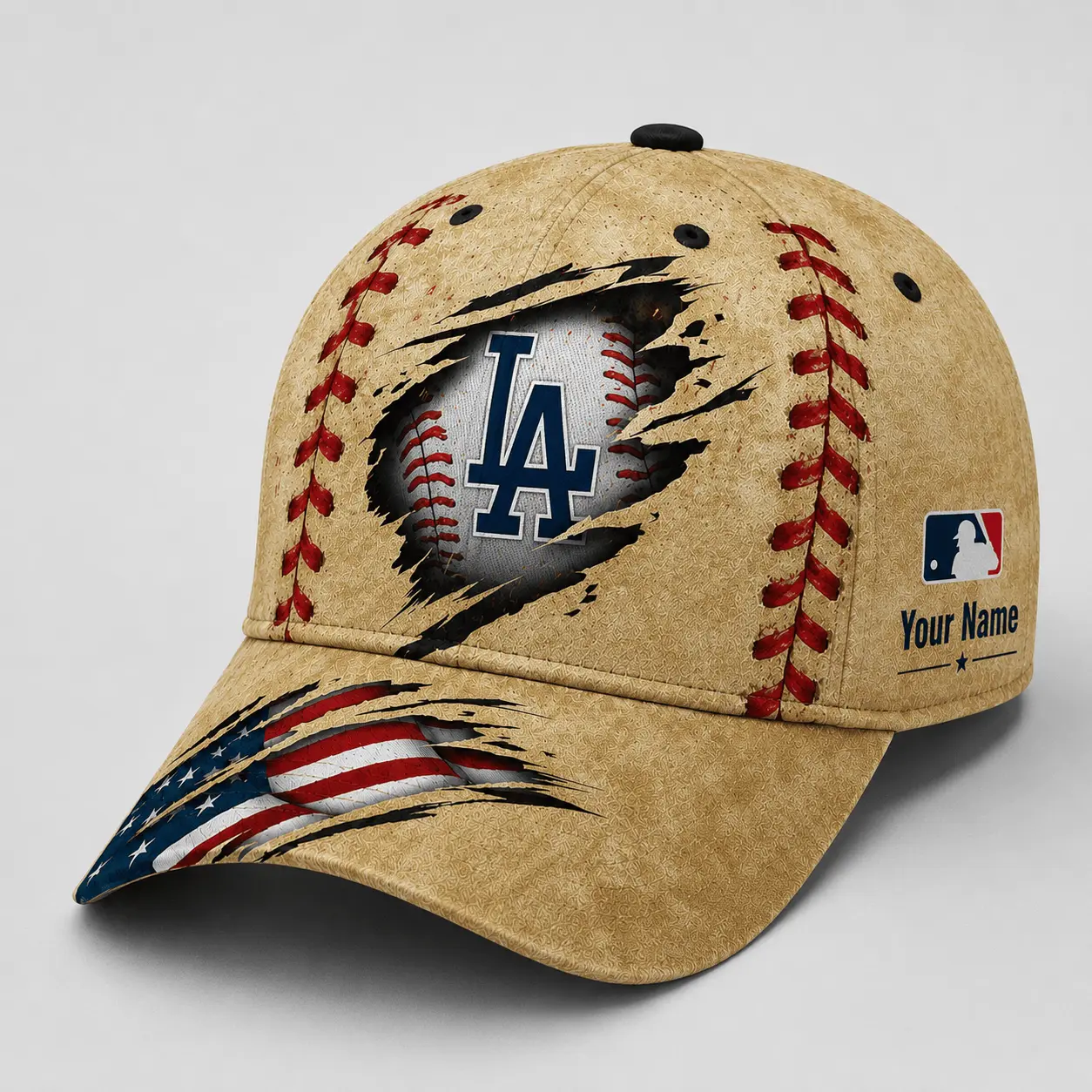 Los Angeles Dodgers | Premium MLB Patriot Stitch Baseball Cap