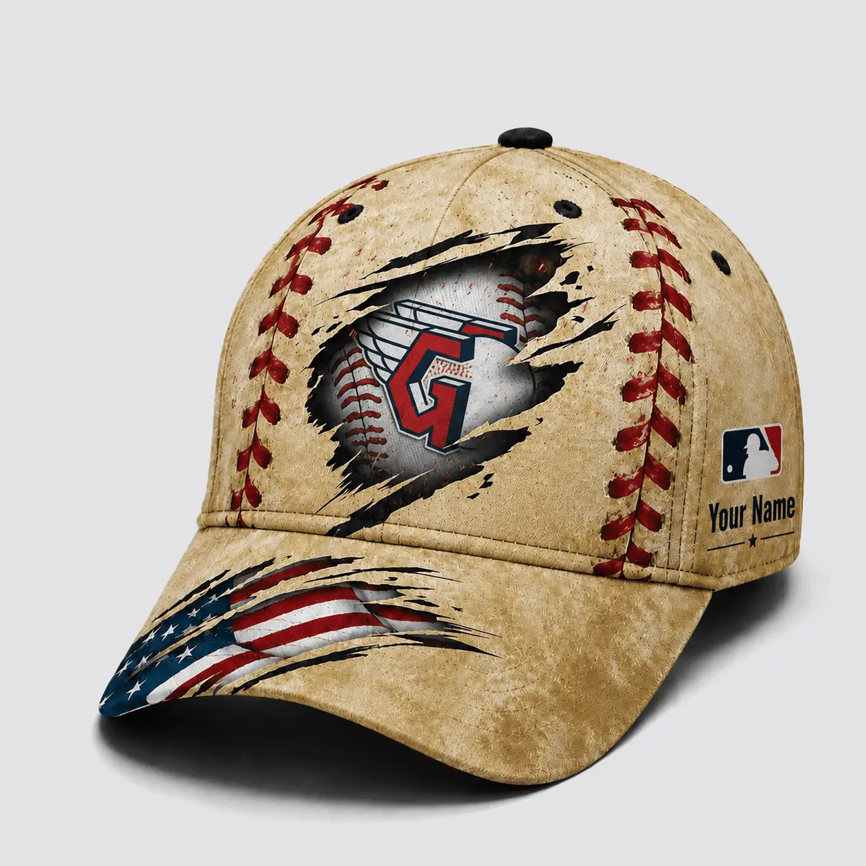 Cleveland Guardians | Premium MLB Patriot Stitch Baseball Cap