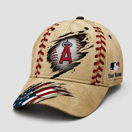 Los Angeles Angels | Premium MLB Patriot Stitch Baseball Cap