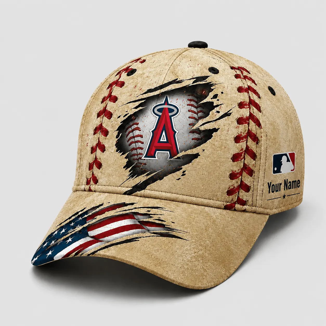 Los Angeles Angels | Premium MLB Patriot Stitch Baseball Cap