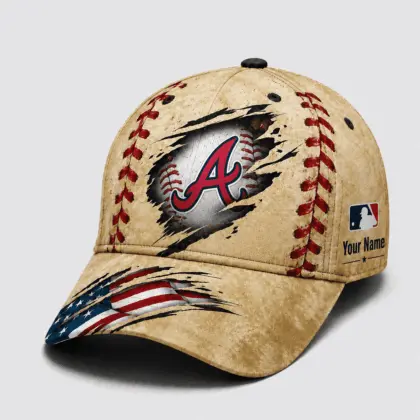 Atlanta Braves | Premium MLB Patriot Stitch Baseball Cap