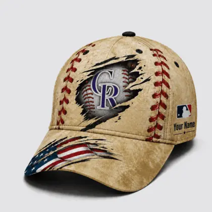 Colorado Rockies | Premium MLB Patriot Stitch Baseball Cap