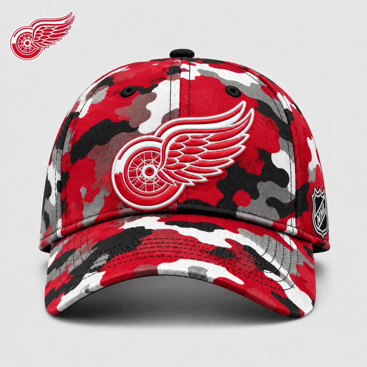 Detroit Red Wings | Premium NHL Camo Cap NY - Image 2