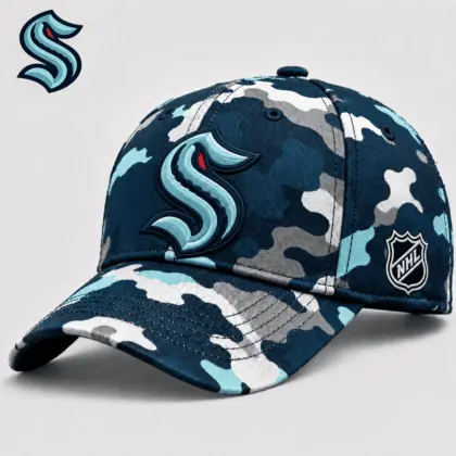 Seattle Kraken| Premium NHL Camo Cap NY