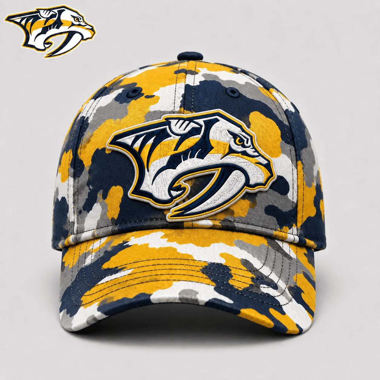 Nashville Predators| Premium NHL Camo Cap NY - Image 2