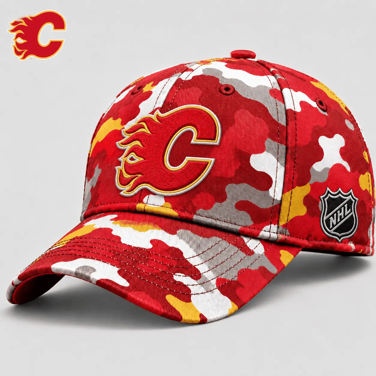 Calgary Flames| Premium NHL Camo Cap NY