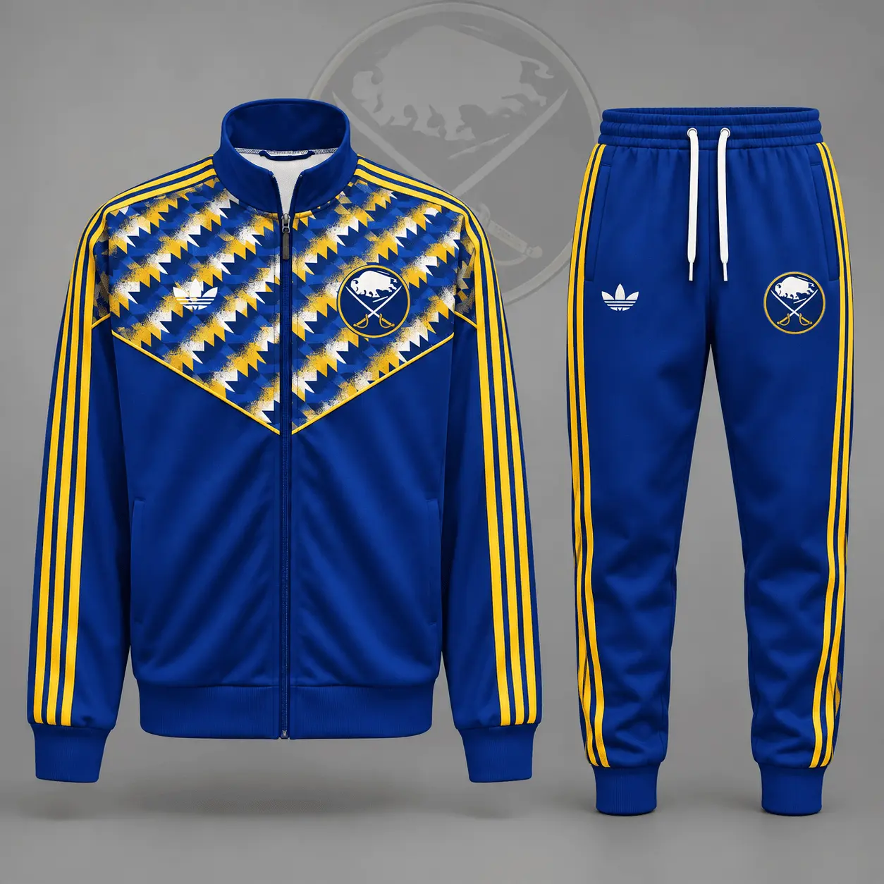 Buffalo Sabres | Premium NHL Heritage Chevron Track Jacket & Jogger Set NDN
