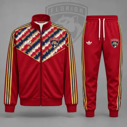 Florida Panthers | Premium NHL Heritage Chevron Track Jacket & Jogger Set NDN