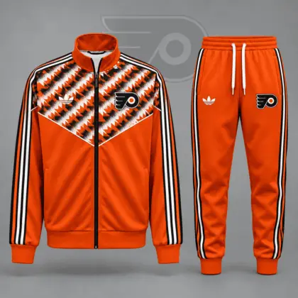Philadelphia Flyers | Premium NHL Heritage Chevron Track Jacket & Jogger Set NDN