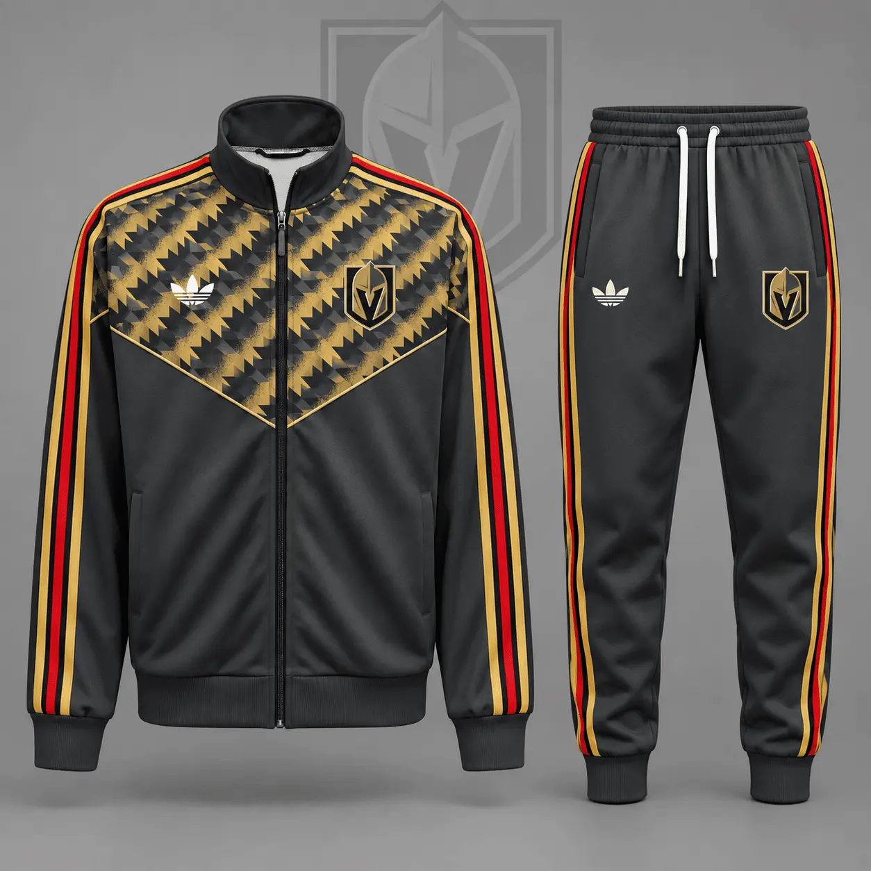 Vegas Golden Knights | Premium NHL Heritage Chevron Track Jacket & Jogger Set NDN