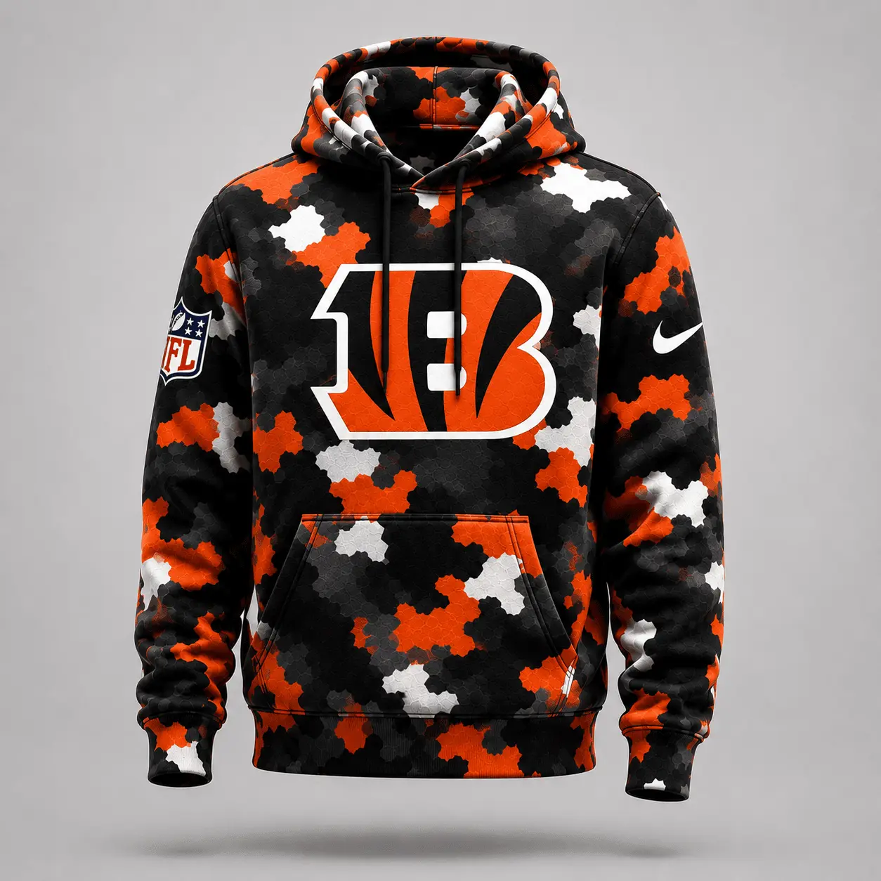 Cincinnati Bengals | Premium NFL Game Day Camo Hoodie & Jogger Set NY - Image 2