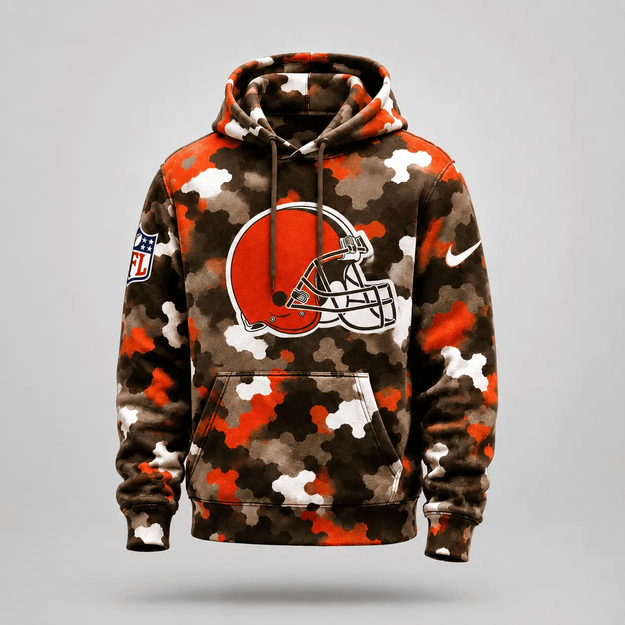 Cleveland Browns | Premium NFL Game Day Camo Hoodie & Jogger Set NY - Image 2