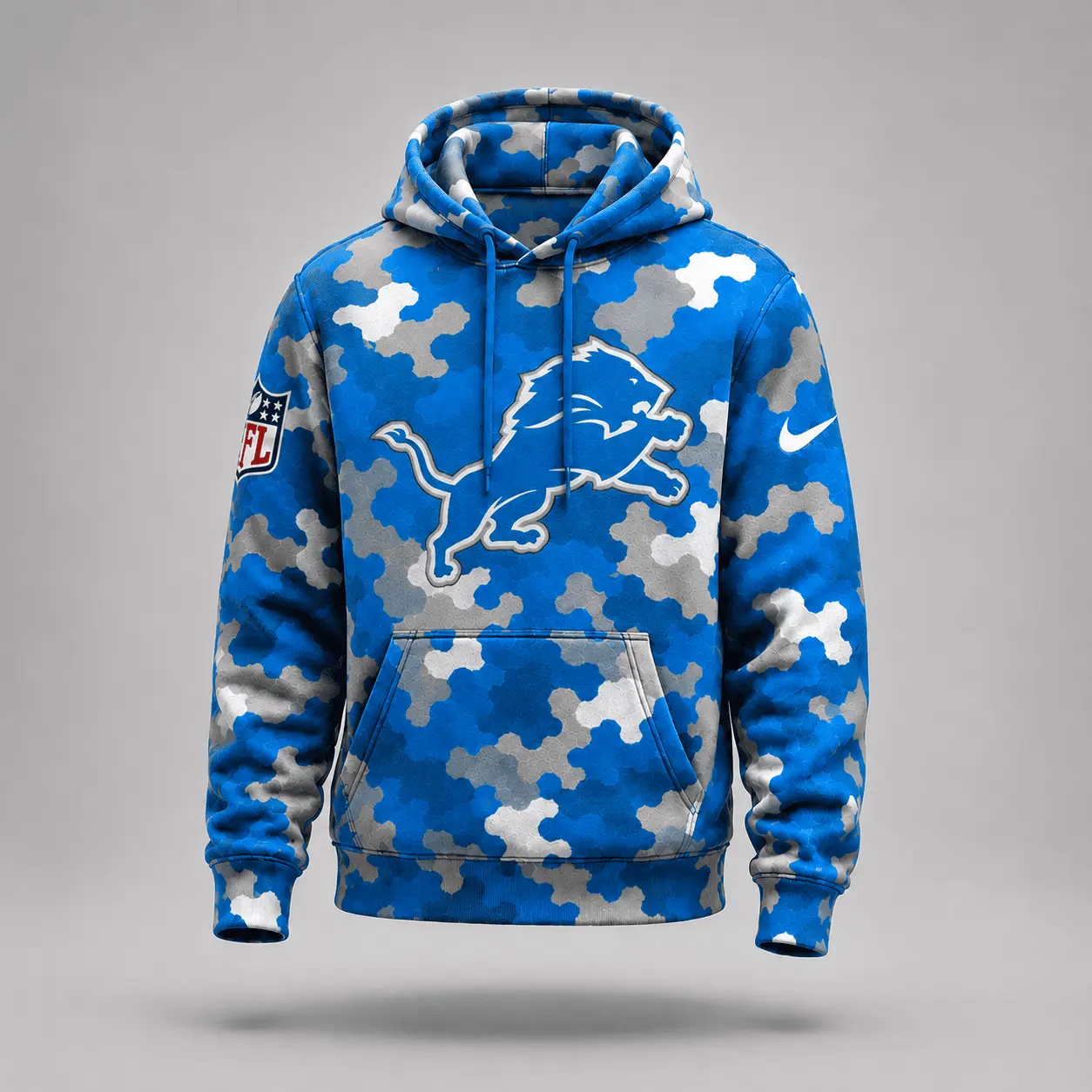 Detroit Lions | Premium NFL Game Day Camo Hoodie & Jogger Set NY - Image 2