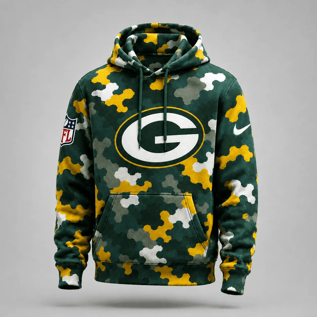 Green Bay Packers | Premium NFL Game Day Camo Hoodie & Jogger Set NY - Image 2