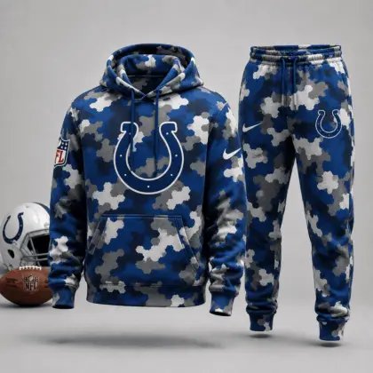 Indianapolis Colts | Premium NFL Game Day Camo Hoodie & Jogger Set NY