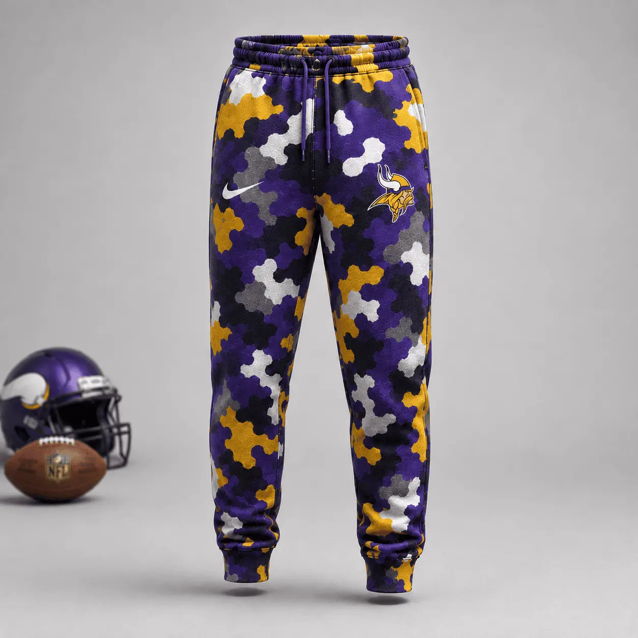 Minnesota Vikings | Premium NFL Game Day Camo Hoodie & Jogger Set NY - Image 3
