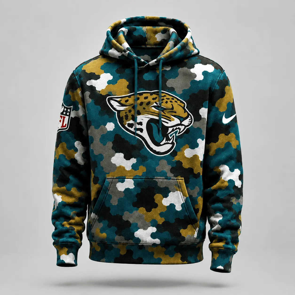 Jacksonville Jaguars | Premium NFL Game Day Camo Hoodie & Jogger Set NY - Image 2