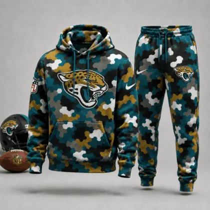 Jacksonville Jaguars | Premium NFL Game Day Camo Hoodie & Jogger Set NY