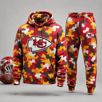 Kansas City Chiefs | Premium NFL Game Day Camo Hoodie & Jogger Set NY