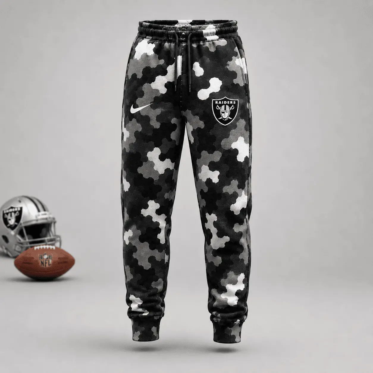 Las Vegas Raiders | Premium NFL Game Day Camo Hoodie & Jogger Set NY - Image 3