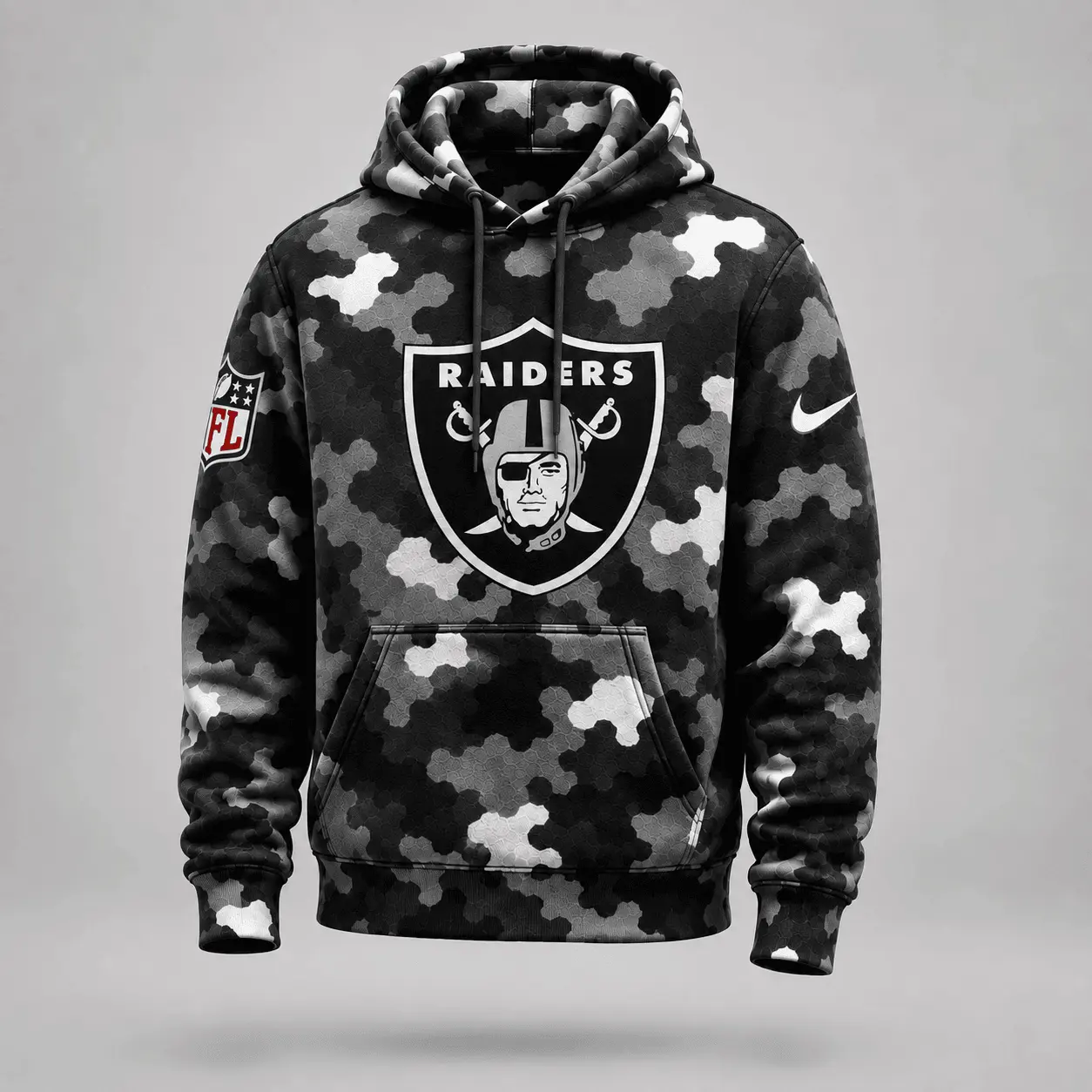 Las Vegas Raiders | Premium NFL Game Day Camo Hoodie & Jogger Set NY - Image 2