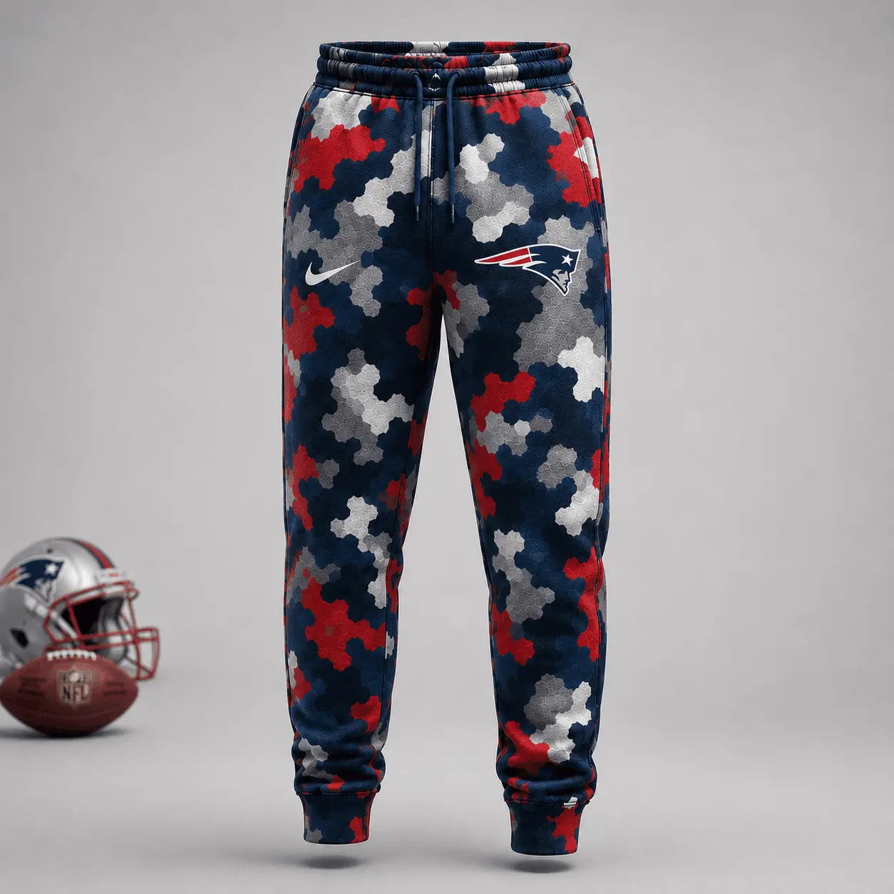 New England Patriots | Premium NFL Game Day Camo Hoodie & Jogger Set NY - Image 3