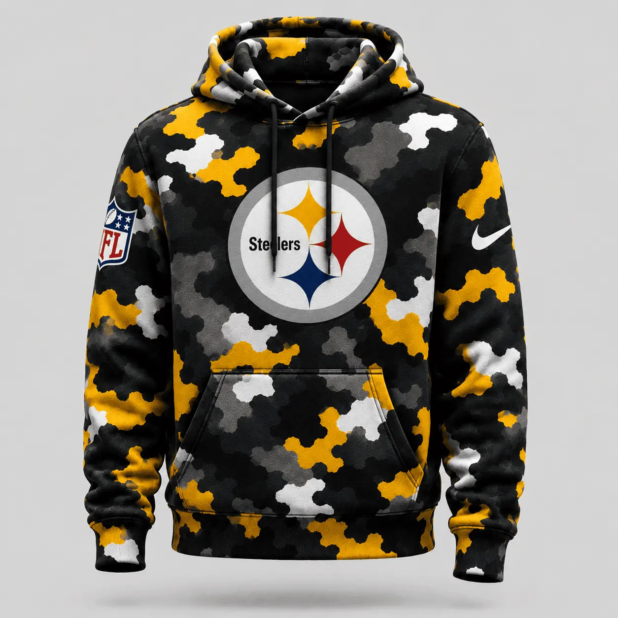 Pittsburgh Steelers | Premium NFL Game Day Camo Hoodie & Jogger Set NY - Image 2