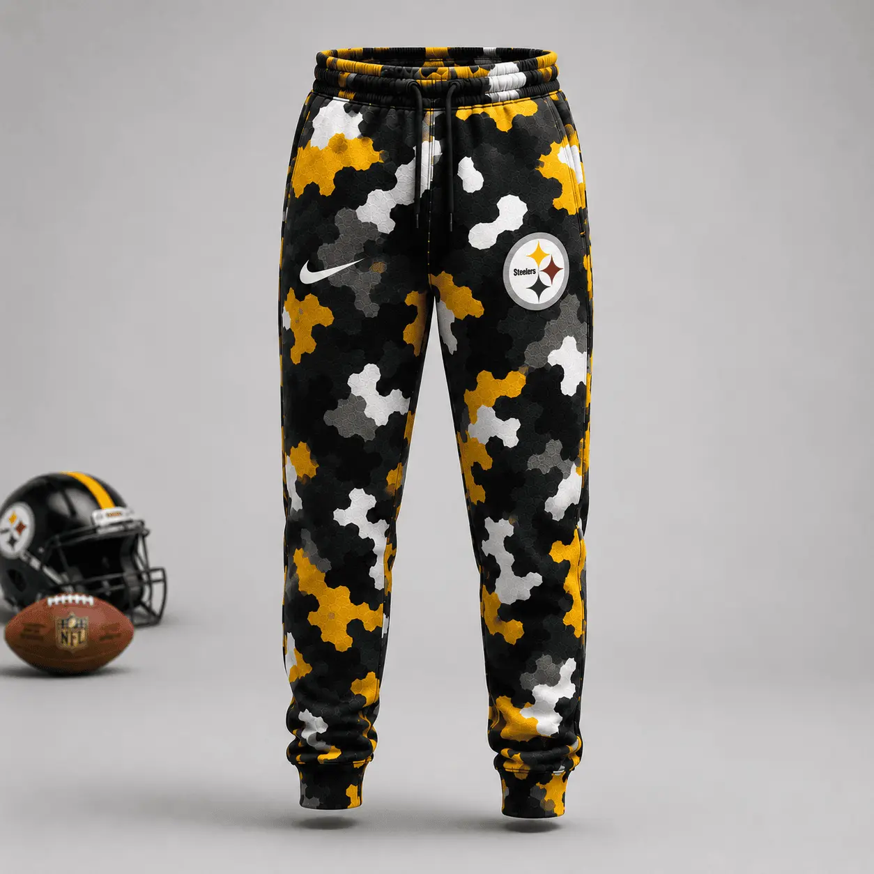 Pittsburgh Steelers | Premium NFL Game Day Camo Hoodie & Jogger Set NY - Image 3