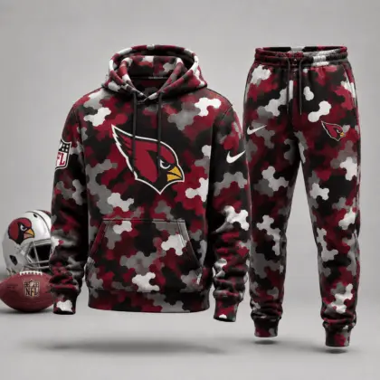 Arizona Cardinals | Premium NFL Game Day Camo Hoodie & Jogger Set NY