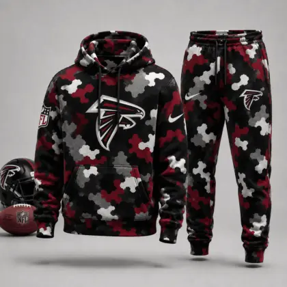 Atlanta Falcons | Premium NFL Game Day Camo Hoodie & Jogger Set NY