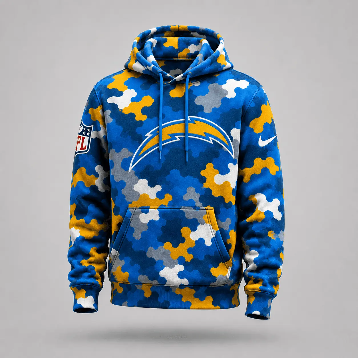 Los Angeles Chargers | Premium NFL Game Day Camo Hoodie & Jogger Set NY - Image 2