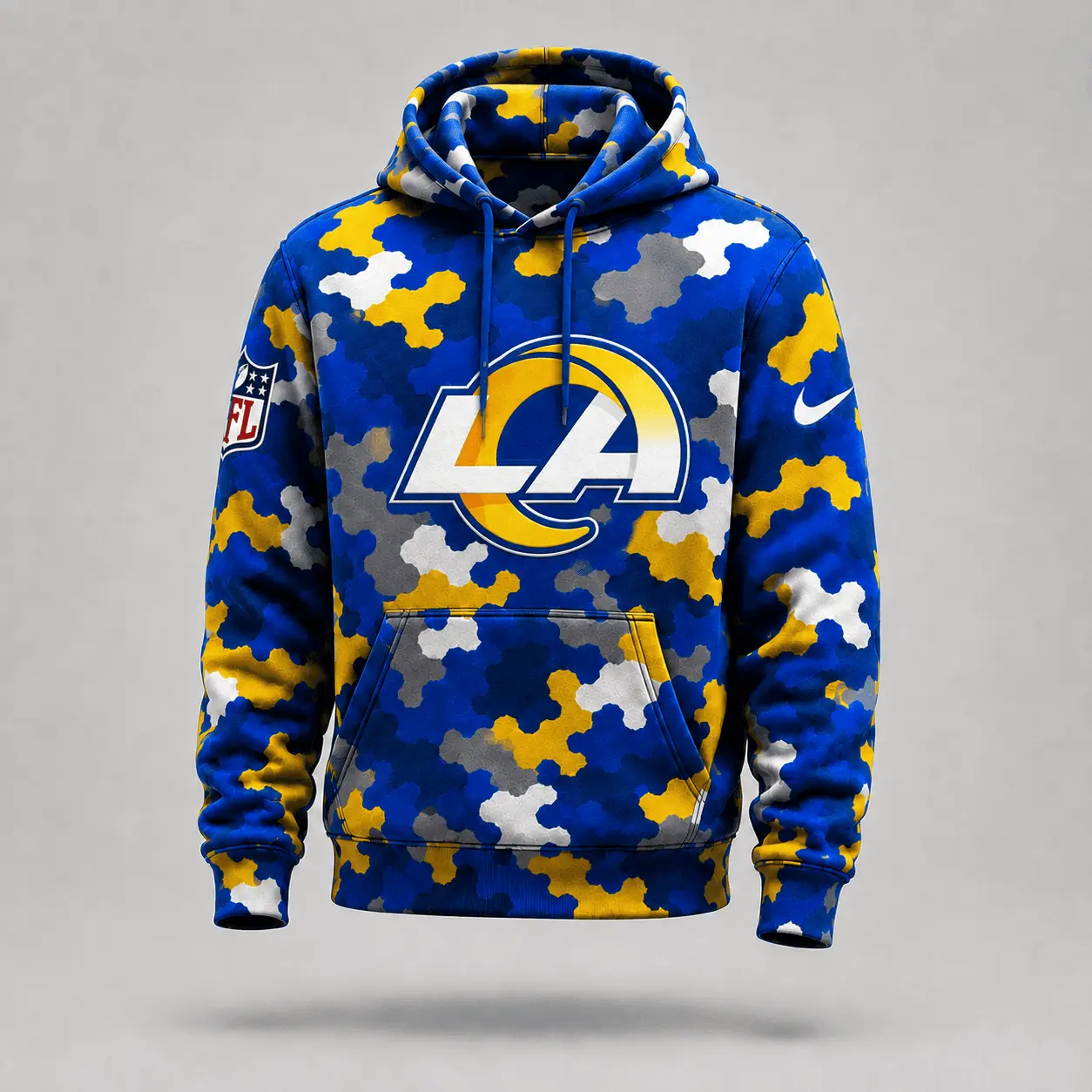 Los Angeles Rams | Premium NFL Game Day Camo Hoodie & Jogger Set NY - Image 2
