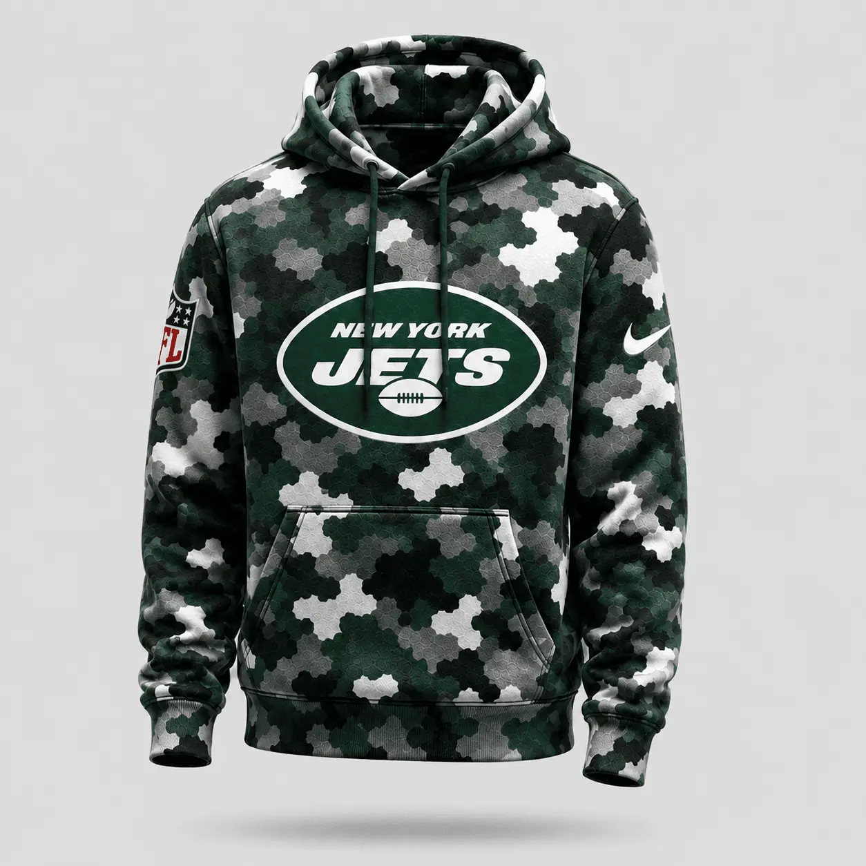 New York Jets | Premium NFL Game Day Camo Hoodie & Jogger Set NY - Image 2