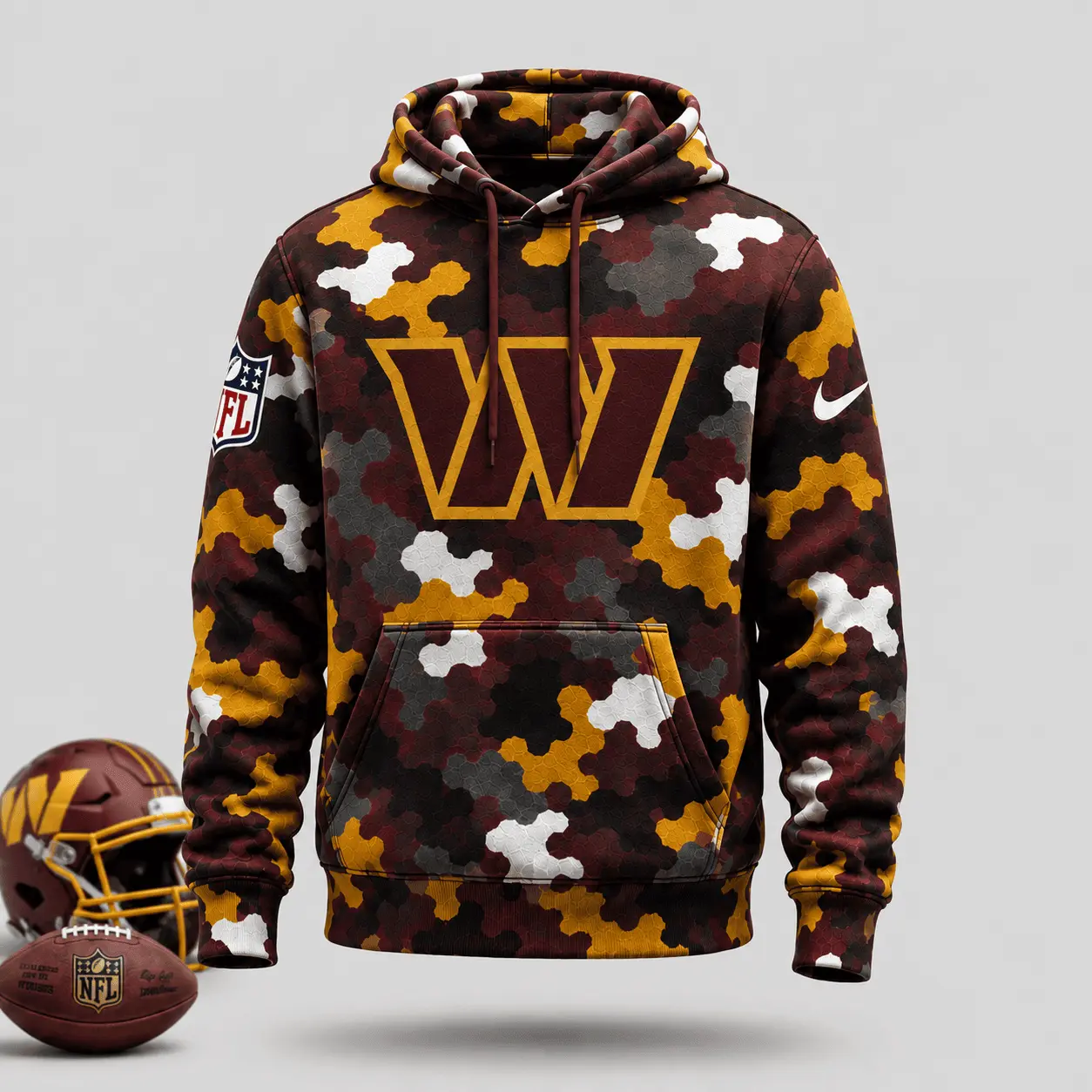 Washington Commanders | Premium NFL Game Day Camo Hoodie & Jogger Set NY - Image 2