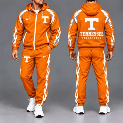 Tennessee Volunteers | Premium NCAA Elevate Performance Full-Zip Hooded Jacket & Jogger Pants Set NTH1